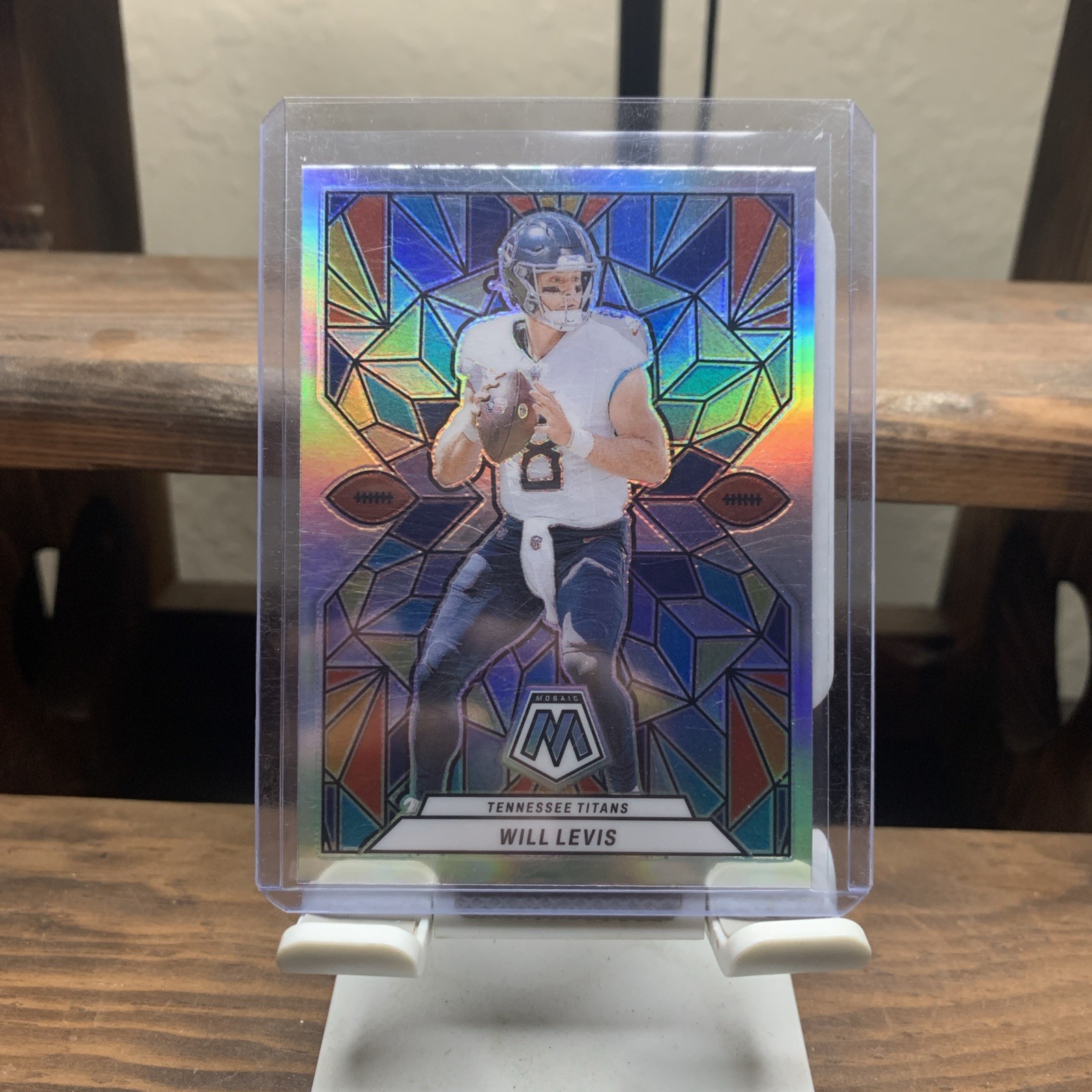 2024 Panini Mosaic - Will Levis #211 Silver Stained Glass Prizm Titans