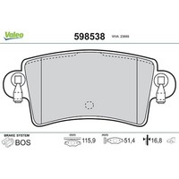 Valeo 598538 Bremsbelagsatz FüR Opel Renault Bremse BremsbeläGe