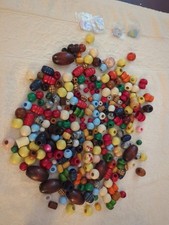 Large Lot of Wooden Beads