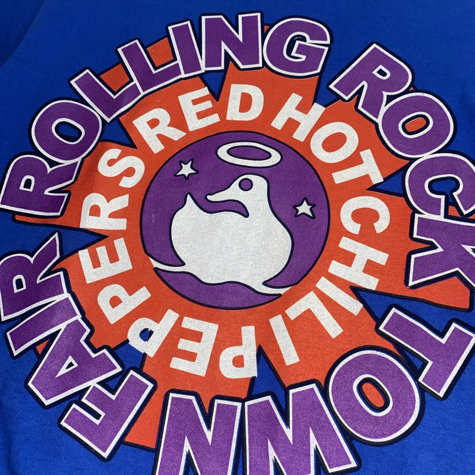 Vintage Y2K Red Hot Chili Peppers Rolling Rock Town Fair 2000 Shirt Adult Med - Image 2 of 4