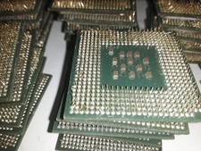 LOT OF 2 LBS 9 OZ HIGH YIELD CPU SCRAP CPUS FOR gold precious metal recovery