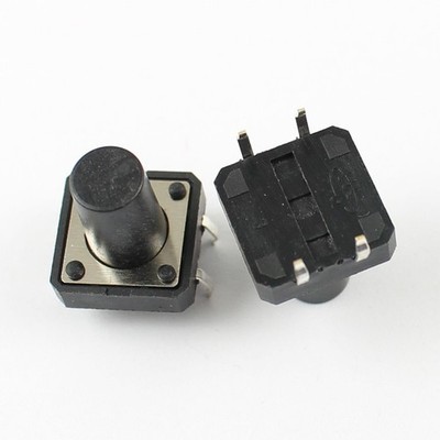 10Pcs   Tactile Tact Push Button Switch 4 Pin DIP 12x12x13mm #zc