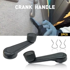 Fits Toyota Window Crank Handle Cool Left Right Driver Passenger Pair Dark Gray