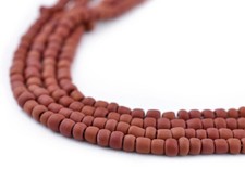 Brown Matte Glass Seed Beads 3mm 24 Inch Strand