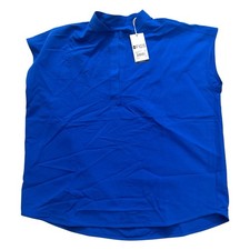 FIGS Rafaela Oversized Scrub Top Royal Blue Medical Nurse NWT Women  s Medium