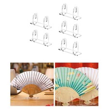 Klar Acryl Ventilator Halter Chinesisch Hand Ventilator Display Ständer Schreibtisch Kreativ Modern