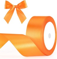 Satinband Orange 40Mm 22M Dekoband Geschenkband Bastel Geschenkverpackung
