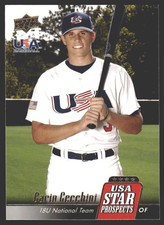 Garin Cecchini #USA-3 2009 Upper Deck Signature Stars USA Star Prospects