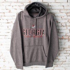 Champion UGA Georgia Bulldogs Football Large Grey Hoodie
