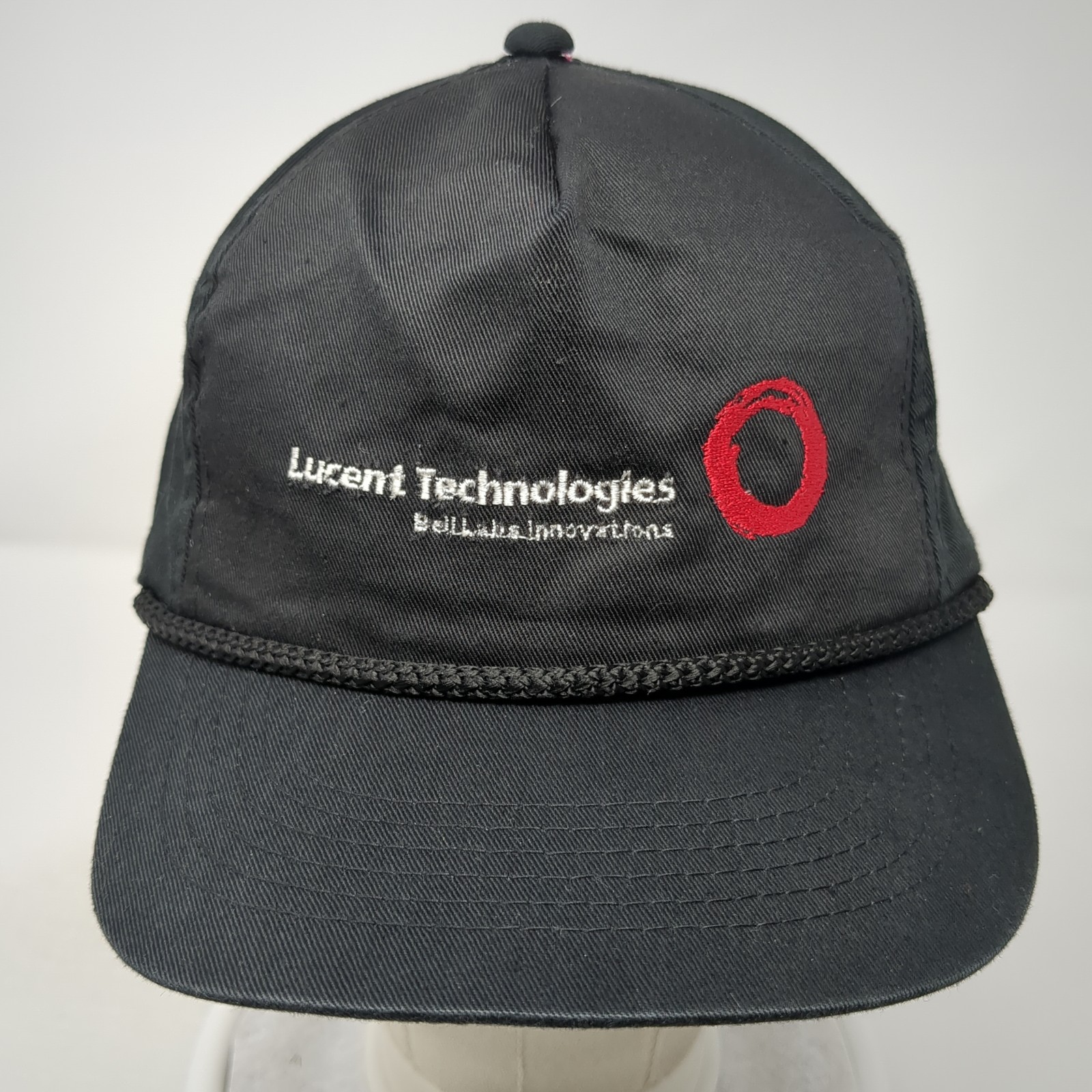 Lucent Technologies Slideback Rope Hat Black One … - image 2
