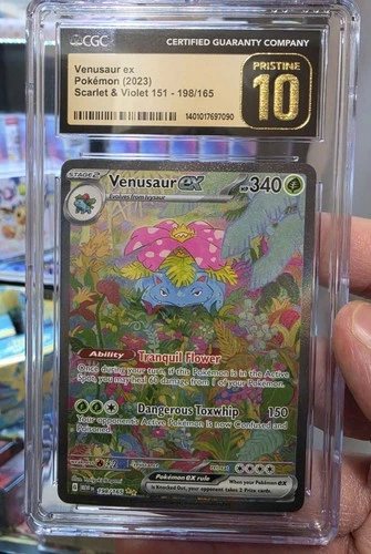 CGC 10 Pristine 2023 Pokemon Scarlet & Violet 151 #198/165 Venusaur EX SIR