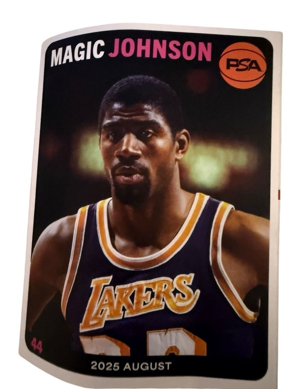 PSA Card Magazine Magic Johnson 2025 Cover NBA Lakers Player August Volume No 44