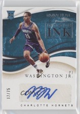 2019 Panini Immaculate Initiation Ink 12/75 PJ Washington Jr #INI-PJW Auto 09te