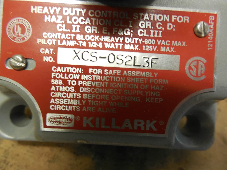 KILLARK TWO POSITION COVER AND ON/OFF SWITCH ONLY XCS-0S2L3F XCS0S2L3F *NEW* - Изображение 4 из 4