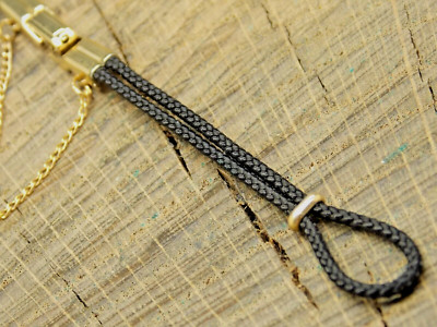 Kreisler USA Loop End Rolled Gold Plate & Nylon Vintage NOS Unused Watch Band