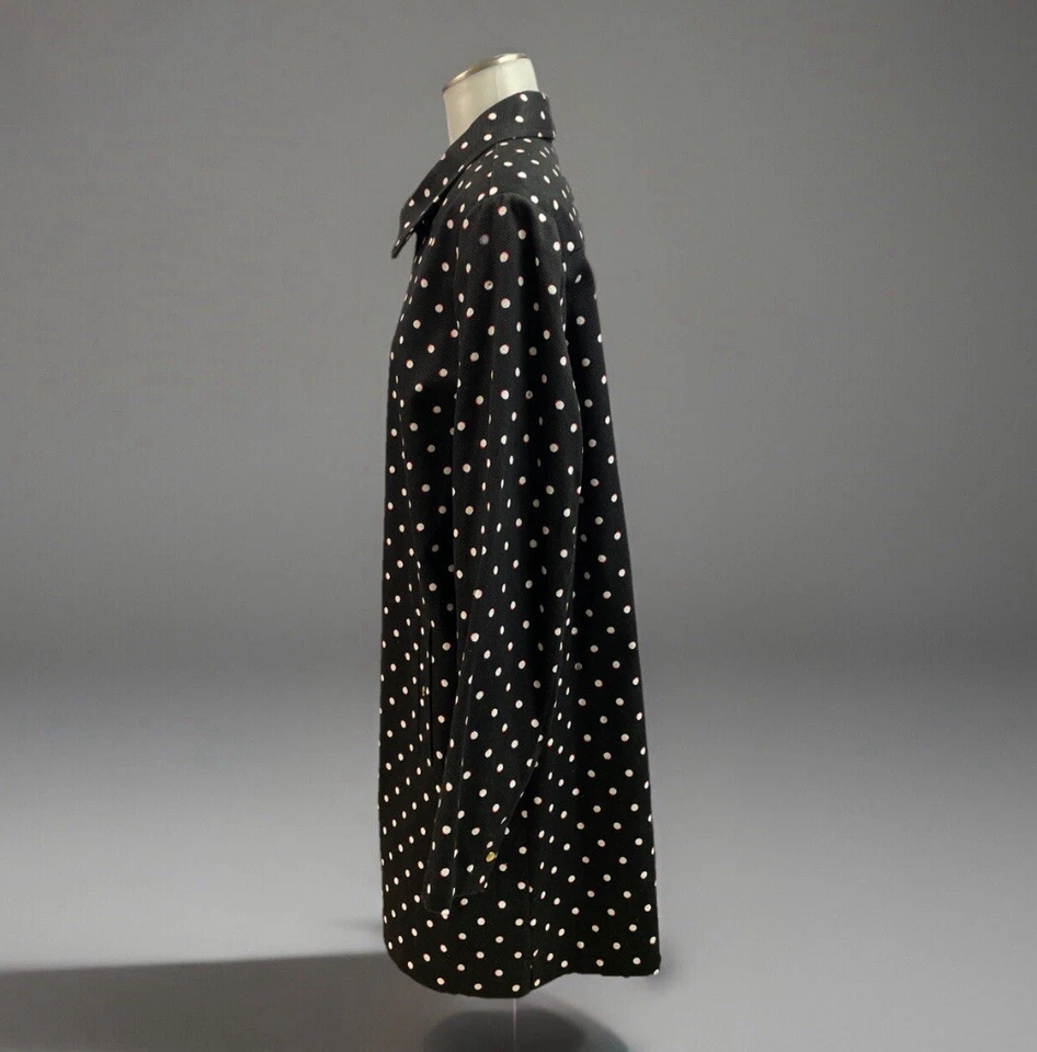 Abrigo Rafaella Talla Grande Lunares Vintage Inspirado Retro Chic Nuevo Dinero Foto 3 de 4