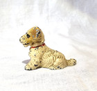 Hubley Metal Sealyham Terrier Dog Figurine Card Holder