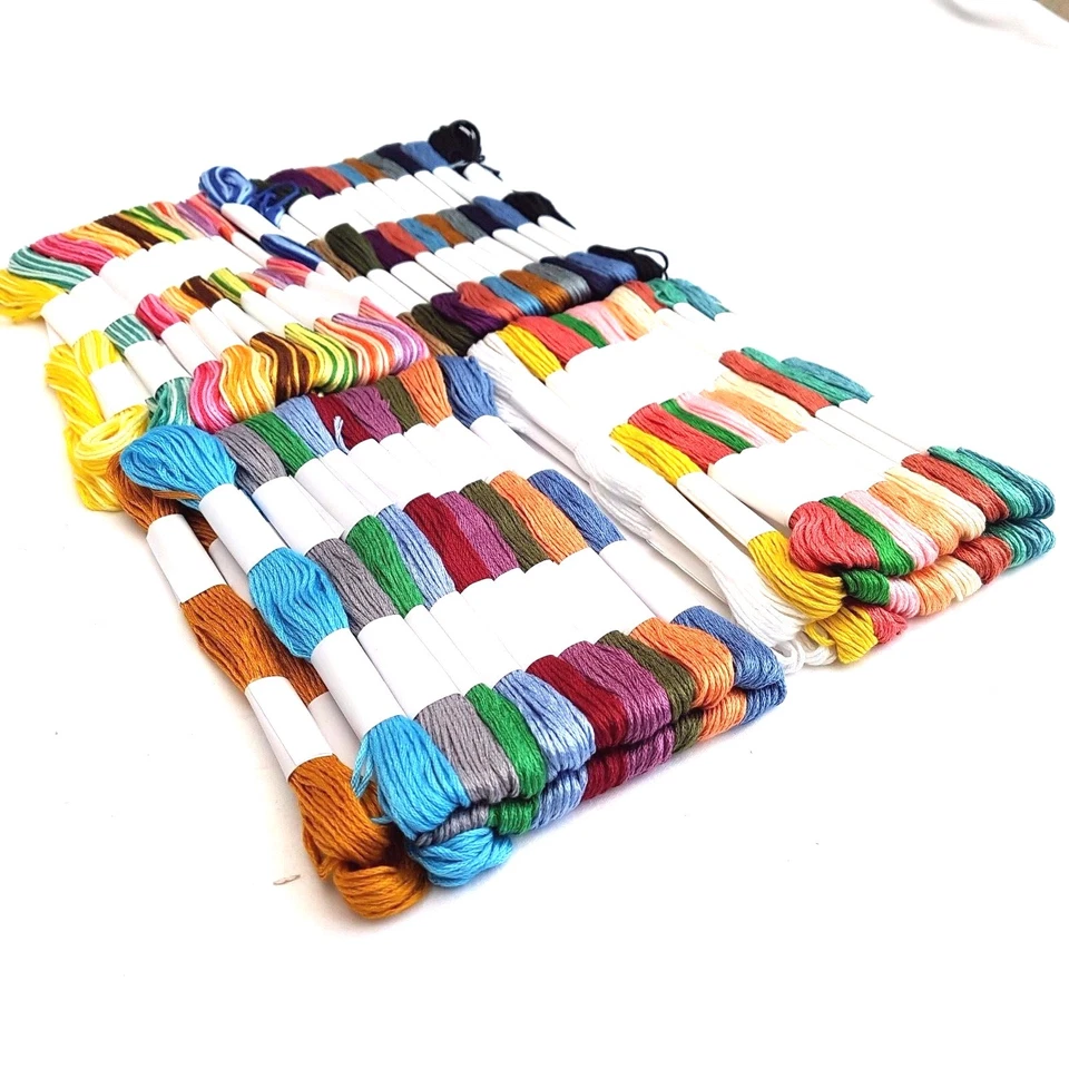 24 x Embroidery Thread Cotton Cross Stitch/Braiding/Skeins Craft Sewing Colours - Image 4 of 4