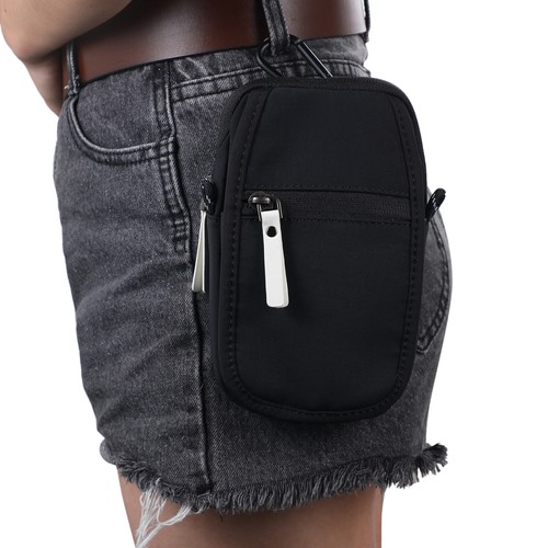 Cross-body Lanyard Wallet Belt Loop Zipper Pocket Bag Waist Pack Phone Universal - Picture 26 of 65
