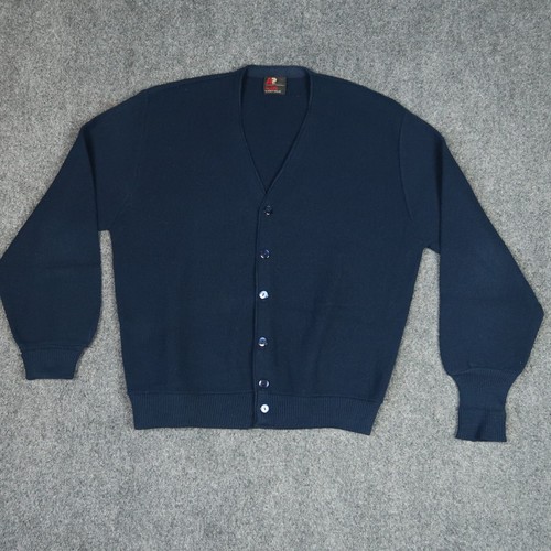 Large Sweater Cardigan Blue Navy Golf 