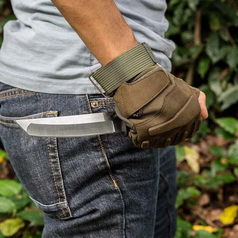 Moda Personalidad Cuchillo Fijo Táctico Cuchillo de Caza Supervivencia Cuchillo Recto Foto 3 de 4