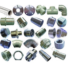 BSP Pipe Fittings Stainless Steel 316 A4 Grade 150lb 1/8" To 4" Food Grade SS 