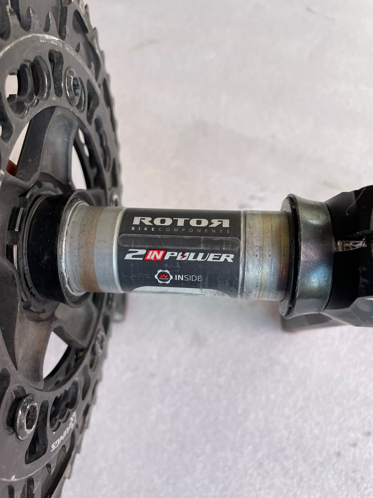 Rotor 2inPower 172.5mm Power Meter Crankset 52/36 oval Chainrings 11-Speed