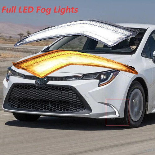 FOR Toyota Corolla L LE XLE 2020-2022 21 LED Bumper Fog Lights DRL Daytime Lamps - Picture 3 of 10