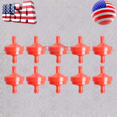 10 x Lawn Mower 1/4'' Inline Gas Fuel Filter Fits B&S 298090 298090S