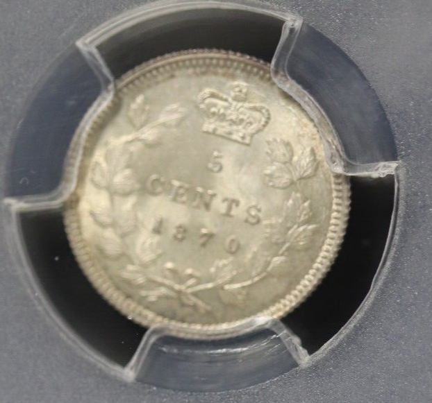 1870 Canada 5 Cent Silver Narrow Border PCGS MS64 | eBay
