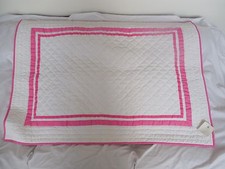 Pottery Barn Kids Harper Pink Nursery Bedding Quilt NWT