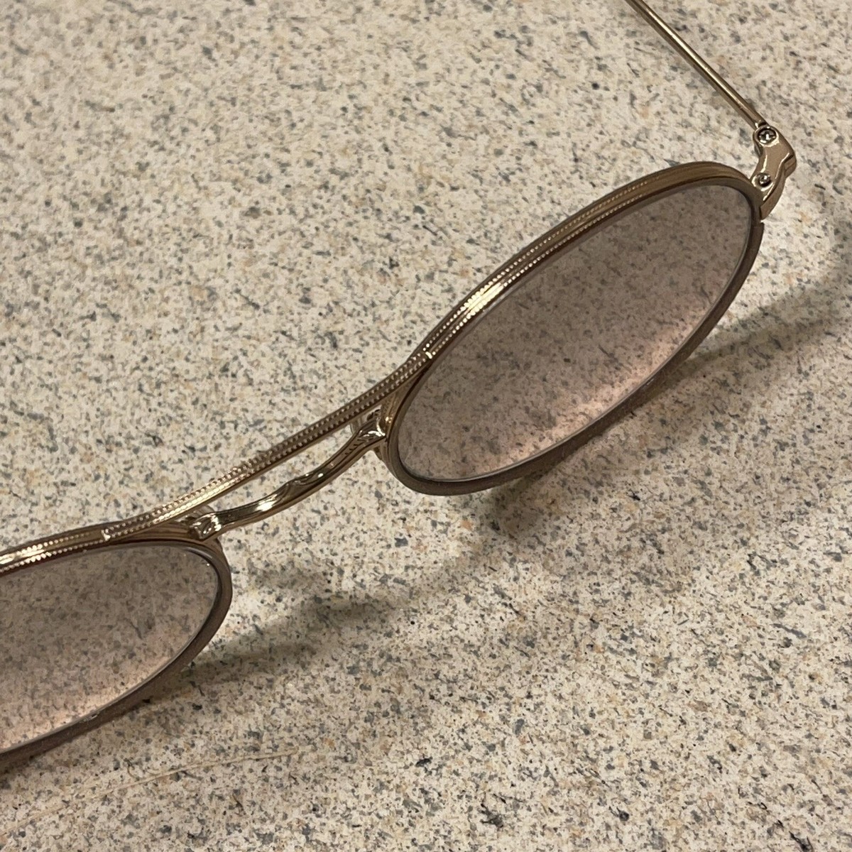 Garrett Leight SANBORN SUN Supernova Rose Gold. Retail $450  display picture 1