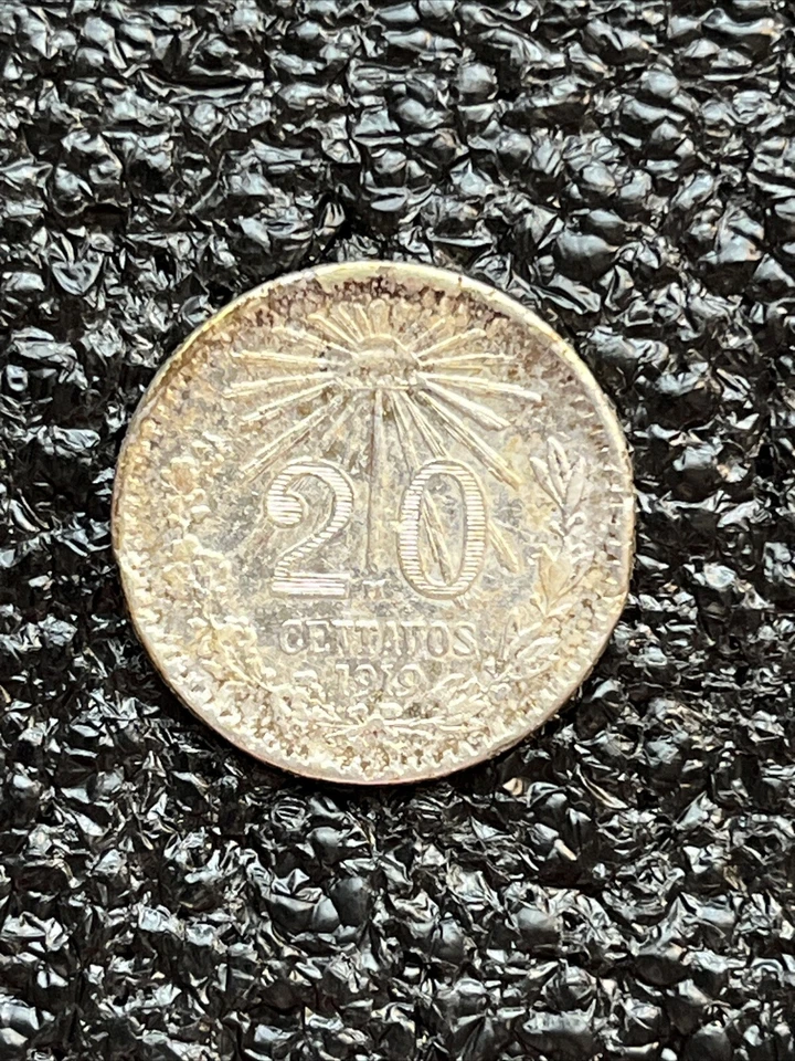 Mexico Estados Unidos Mexicano 20 Centavo KM#436 1919 Mo⚜️*️⃣🪙 1310 Not Common - Image 2 of 2