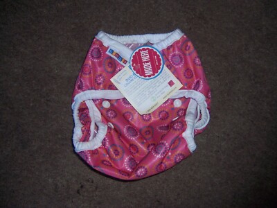 Bummis Duo Brite cloth diaper cover size 2 pink