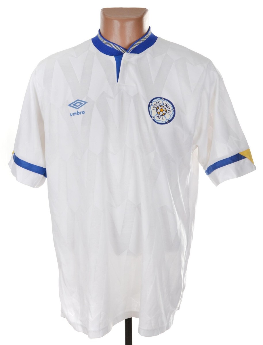 Umbro Maillot d’occasion Leeds United 1986-1988 domicile (très bon état) - Taille M