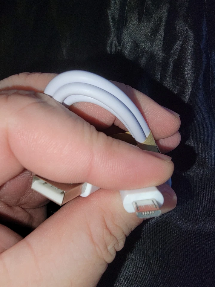 Alcatel OneTouch Idol Series Pixi Series Micro USB Charger Cable Cord - White - Image 2 of 3