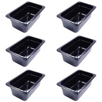 Acmax 6 StüCk Gn 1/4 GastronormbehäLter Gn BehäLter 2,8 Liter Tiefe 100 Mm Kunst