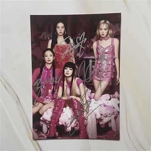 Blackpink Lisa Jisoo Jennie Rose handsigniert Original signiert Foto 7 Zoll Geschenk - Bild 21 von 40