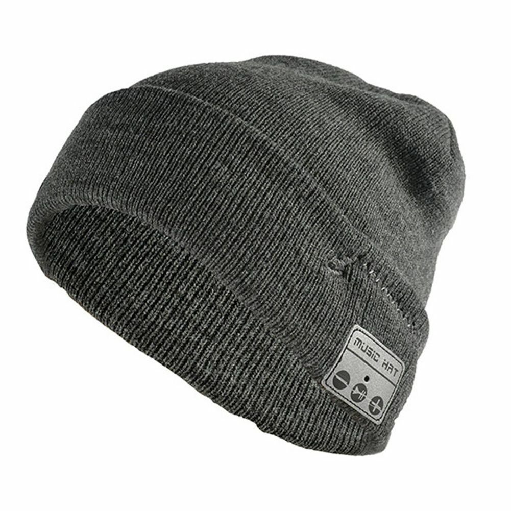 Soft Warm Beanie Hat Wireless Bluetooth Smart Cap Headset Headphone Speaker Mic