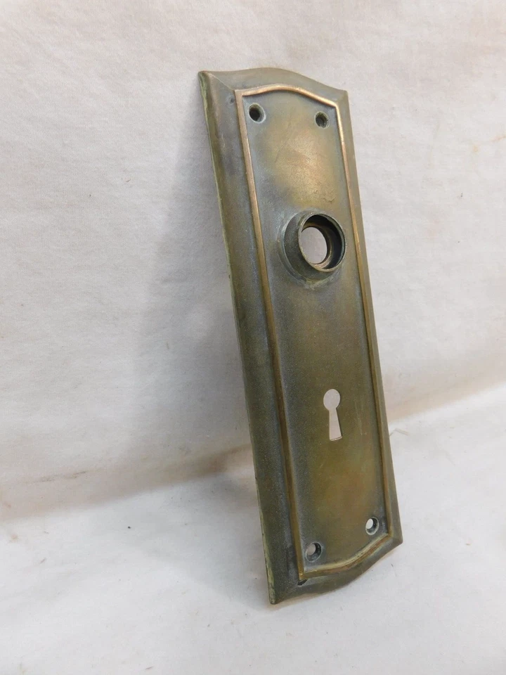 1800's Antique DOOR Plate VICTORIAN Style Original Solid Brass ORNATE - Image 2 of 4