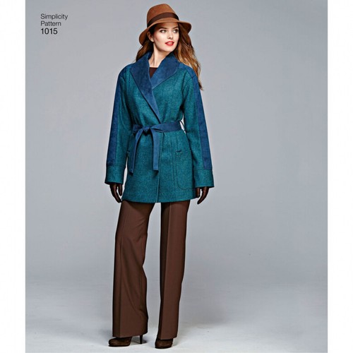 Simplicity Sewing Pattern 1015 Misses 6-14 Lined Coats or Jackets in 4 Styles - Picture 4 of 7