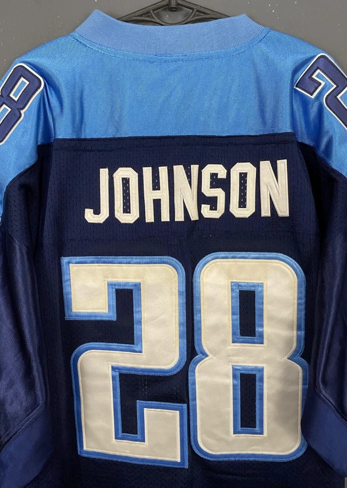 CAMISETA DE FÚTBOL AMERICANO PARA HOMBRE CHRIS JOHNSON #28 TENNESSE TITANS NFL TALLA 2XL XXL 54 Foto 4 de 4