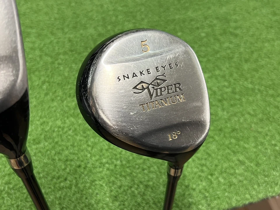 SNAKE EYES GOLF VIPER TITANIUM Forjado MOTORISTA E 5 CONJUNTO DE MADEIRA Grafite Direito Sênior - Imagem 3 de 4