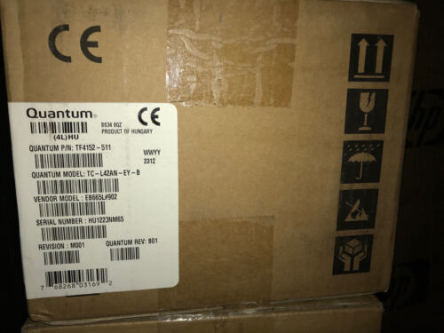 QUANTUM TC-L42AN-EY-B 800/1600 GB LTO4 ULTRA 160 INTERNAL TAPE DRIVE NEW RETAIL - Picture 1 of 1