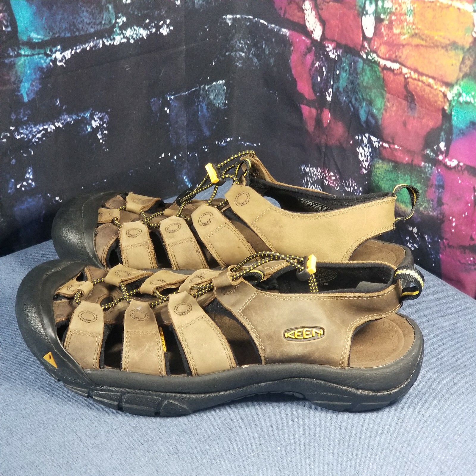 Sandali Keen Newport impermeabili bisonte pelle marrone sport acqua uomo 11 5