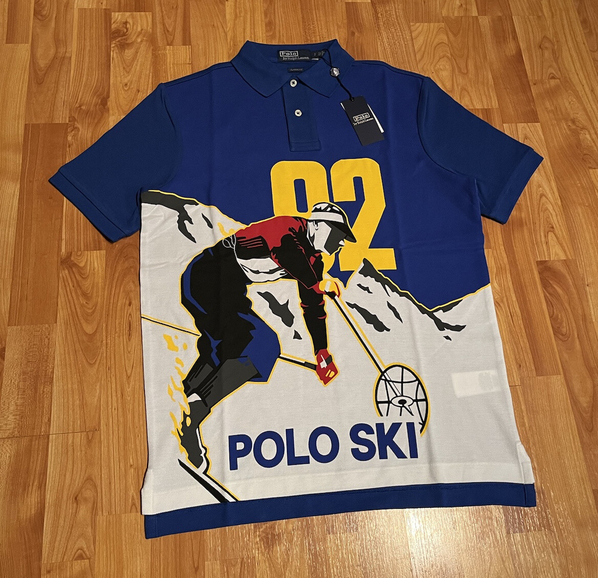 NEW MEN'S S POLO RALPH LAUREN CLASSIC FIT POLO SKI 92 MESH NEW MEN'S S POLO RALPH LAUREN CLASSIC FIT POLO SKI 92 MESH