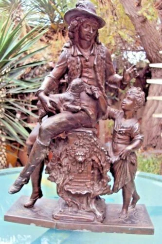 Sculptures et statues du XIXe siècle et avant en régule personnage
