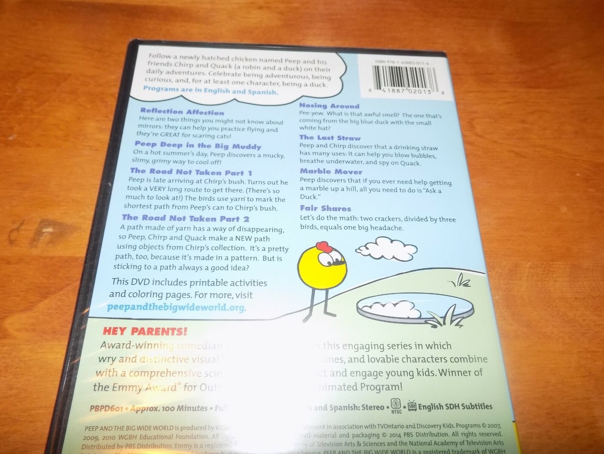 PEEP DISCOVERS PEEP AND THE BIG WIDE WORLD PBS TV Classic RARE DVD