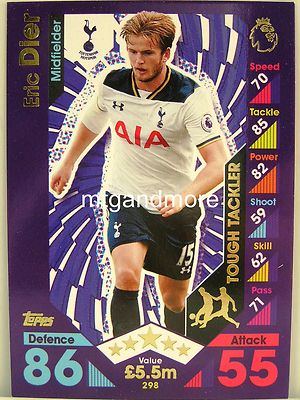 Match Attax 2016/17 Premier League - #298 Eric Dier - Tough Tackler