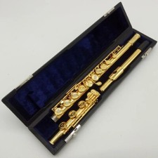 Professional Flute Gold Plated Flutes French Button 17 Holes Open Flute -